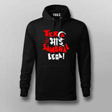 tera bhai black hoodie for men