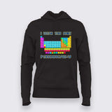 I Wear This Shirt Periodically Hoodie For Women - Funny Science