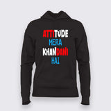 Attitude Mera Hoodie for Women - Bold and Confident Style