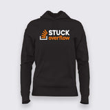 Stuck Overflow T-Shirt For Women – Funny Programmer & Developer