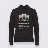 mumbaikar Black hoodie for men