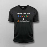 Google & Stack Overflow T-Shirt For Men - Funny Coder