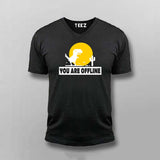 You Are Offline" T-Shirt  For Men – Classic No Internet Fun