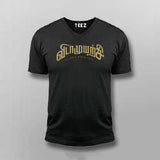 vidamuyarchi Black v neck T Shirt For Men