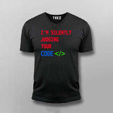 I'm Silently Judging Your Code T-Shirt For Men - Funny Programmer