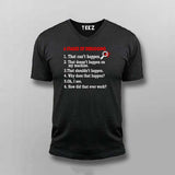 6 Stages of Debugging T-Shirt For Men – Funny Programmer