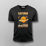 Saturn Undefeated Solar System Hula Hoop Champ T-Shirt For Men