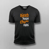 ajeeb hoon Black v neck T Shirt For Men