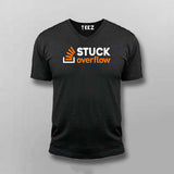 Stuck Overflow T-Shirt For Men – Funny Programmer & Developer