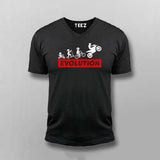 Bike Evolution T-Shirt For Men - Biker's Journey