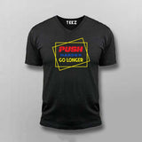 "Push Harder, Go Longer" T-Shirt For Men - Motivational Gym