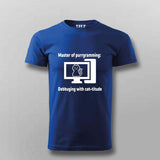 Master of Purrgramming T-Shirt For Men - For Cat-Loving Coders