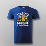 I Like Cats, Science & Maybe 3 People T-Shirt For Men