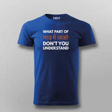 "Bhaad Mein Jao" T-Shirt For Men - Bold and Funny