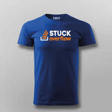 Stuck Overflow T-Shirt For Men – Funny Programmer & Developer