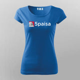 5paisa Logo T-Shirt For Women- Invest in Style