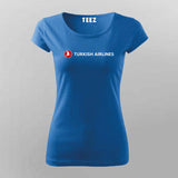 Turkish Airlines Logo T-Shirt For Women