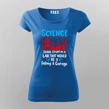 Science Lab T-Shirt For Women - Fun Chemistry & Experiment