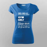 Gym Girly T-Shirt – Funny Fitness Workout Tee for Women