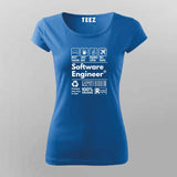 Software Engineer Funny T-Shirt for Women - Funny Coder Tee