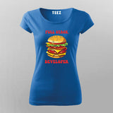 Full Stack Developer Funny Programmer T-Shirt For Women