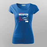 Choose Your Weapon Funny Programmer T-Shirt For Women