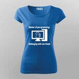 Master of Purrgramming T-Shirt For Women - For Cat-Loving Coders