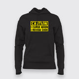 Caution I Curse When I Review Code Hoodies For Women