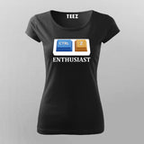 Ctrl + Z Enthusiast - Women's Undo Command Developer Tee