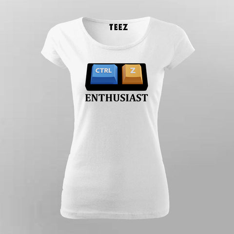 Ctrl + Z Enthusiast - Women's Undo Command Developer Tee