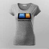 Ctrl + Z Enthusiast - Women's Undo Command Developer Tee