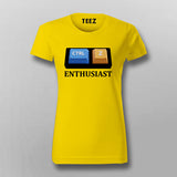 Ctrl + Z Enthusiast - Women's Undo Command Developer Tee