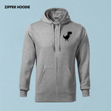 Chrome Dino Cotton & Zip Hoodies - Fun Tech Gear