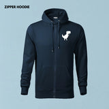 Chrome-Dino-navy-zipper-hoodie