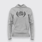 Cisco Certified CCNP Women Hoodie - Network Pro Wear by Teez