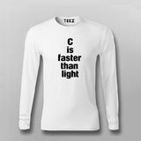 C is Faster Than Light Tee - C Programming Geek Wear by Teez