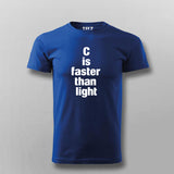 C is Faster Than Light Tee - C Programming Geek Wear by Teez