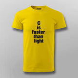 C is Faster Than Light Tee - C Programming Geek Wear by Teez