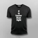 C is Faster Than Light Tee - C Programming Geek Wear by Teez