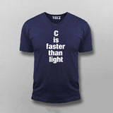 C is Faster Than Light Tee - C Programming Geek Wear by Teez