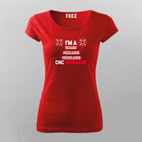 CNC OPERATOR, Not a  Mechanik funny Automobile Mechanic T-shirt Online India.