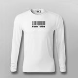 Code Tribe Men's Round Neck Tee - Stylish Developer Wear by Teez