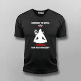 Connect to Shiva: Har Har Mahadev Hindu Tee