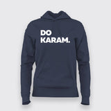 Do Karam Women Tee - Bold Hindi Slogan Wear by Teez