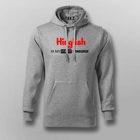 English Hindi Urdu Funny Hoodie - Indian Humor by Teez