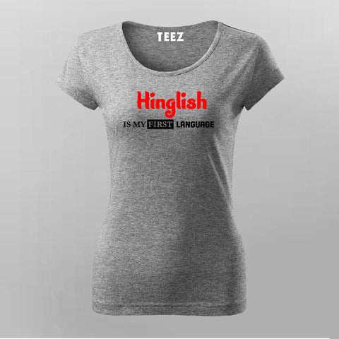 English Hindi Urdu Funny Women Tee - Indian Humor by Teez