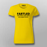 Fartled Funny Fart Toilet T-Shirt For Women