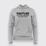 Fartled Funny Fart Toilet Tee - Women's Humor Hoodie