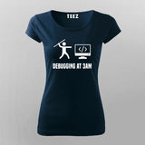 Funny Programming Coding Debugging T-Shirt For Women