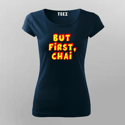 Chai Meme Women Tee - Funny Hindi Urdu Wear by Teez